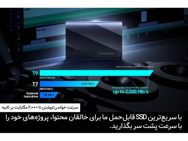 سرعت بالای هارد سامسونگ Portable T9